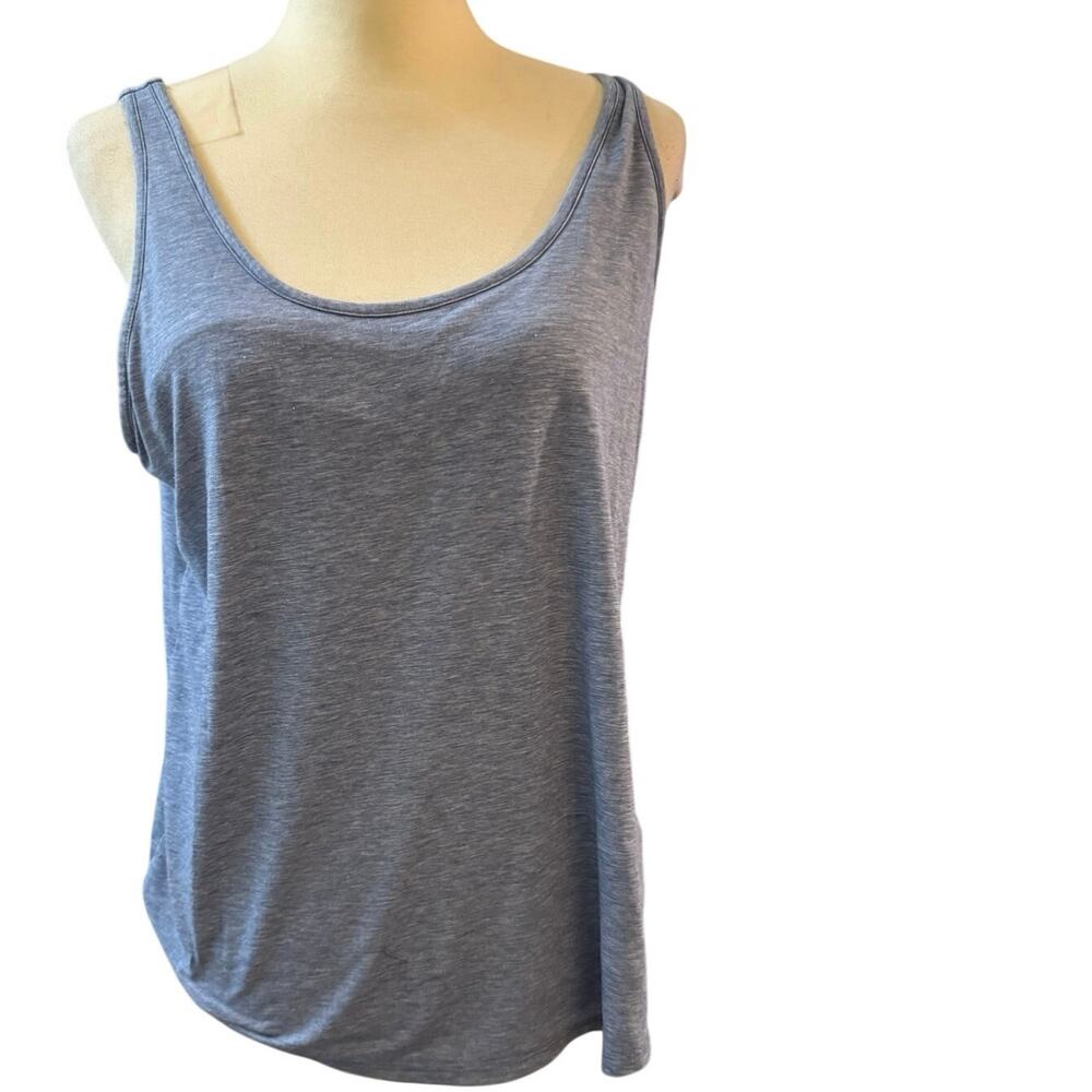 GAP Body Heathered Scoop Neck Lounge Tank Top Women’s Relaxed Fit
Shelf Bra
